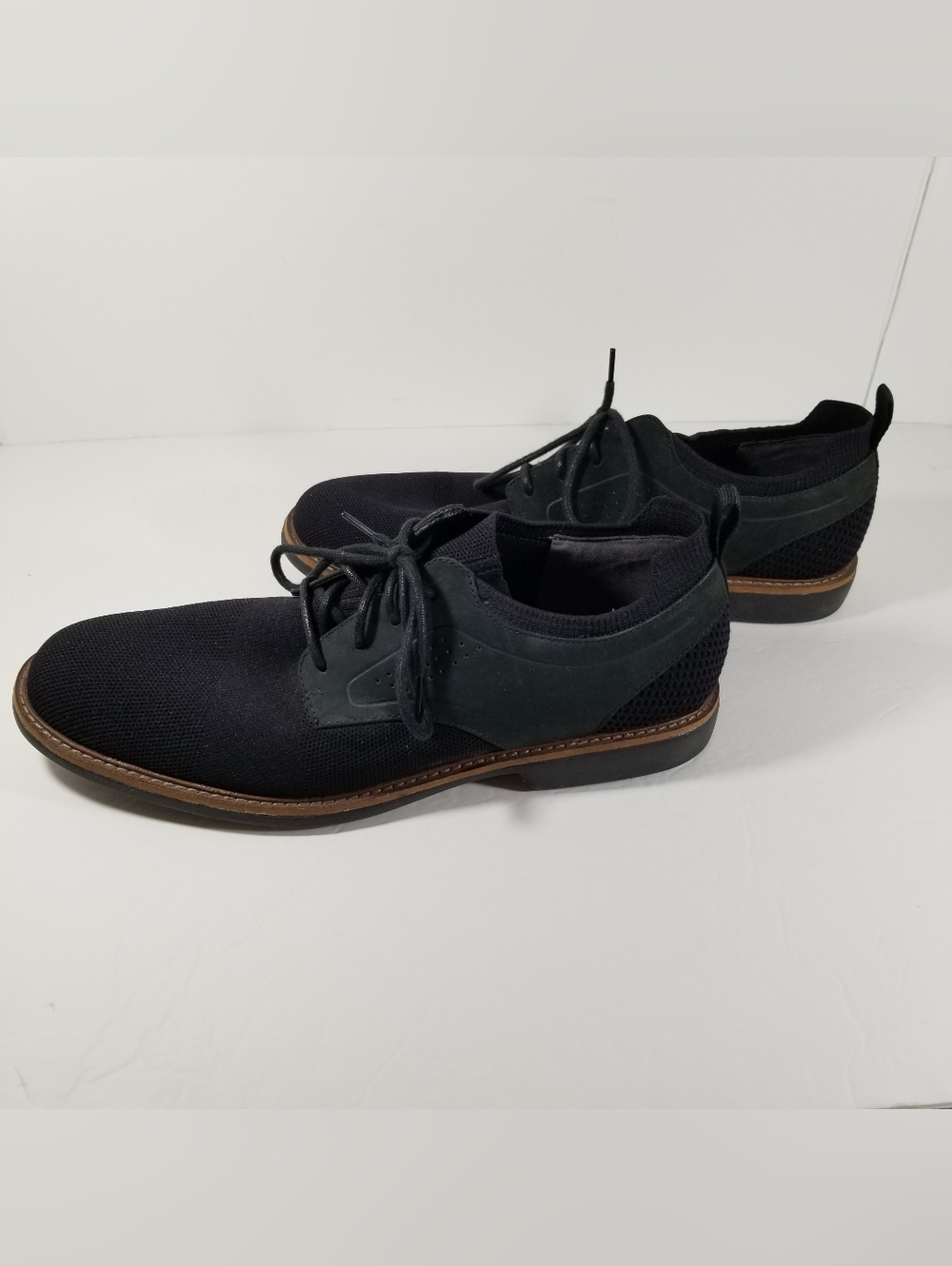 Mark Nason Clubman Westside Oxford Shoes Men's 12 Knit Leather Black Green